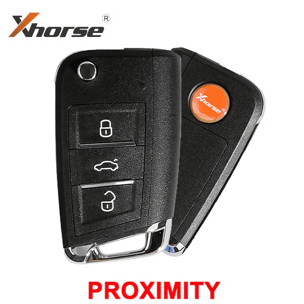 Xhorse - XSMQB1EN / MQB Style 3-Button Universal Flip Key w/ Proximity Function for VVDI Key Tool Xhorse - XSMQB1EN / MQB Style 3-Button Universal Flip Key w/ Proximity Function for VVDI Key Tool